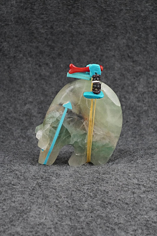 Bear Zuni Fetish Carving - Rodney Laiwakete