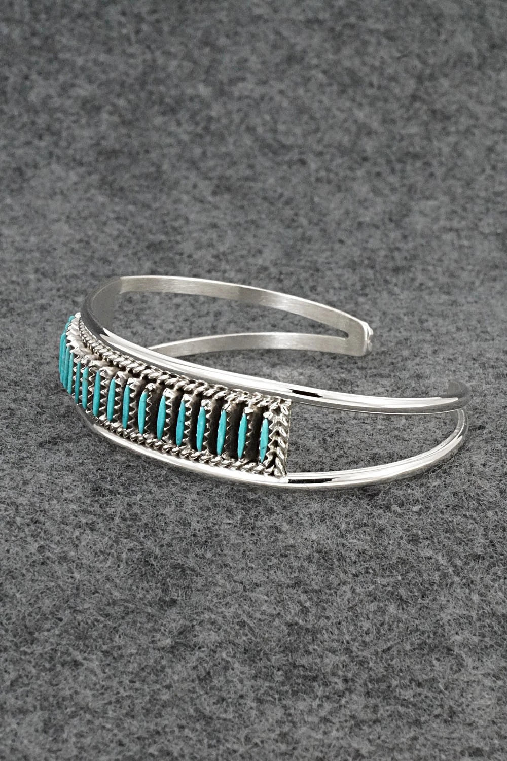 Turquoise & Sterling Silver Bracelet - Roland Francisco