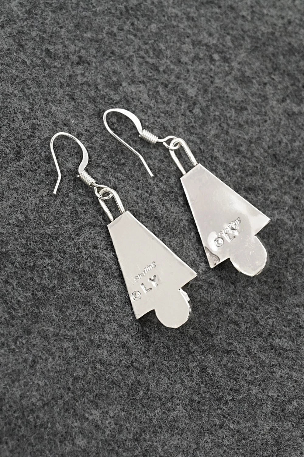 Turquoise & Sterling Silver Earrings - Louise Yazzie