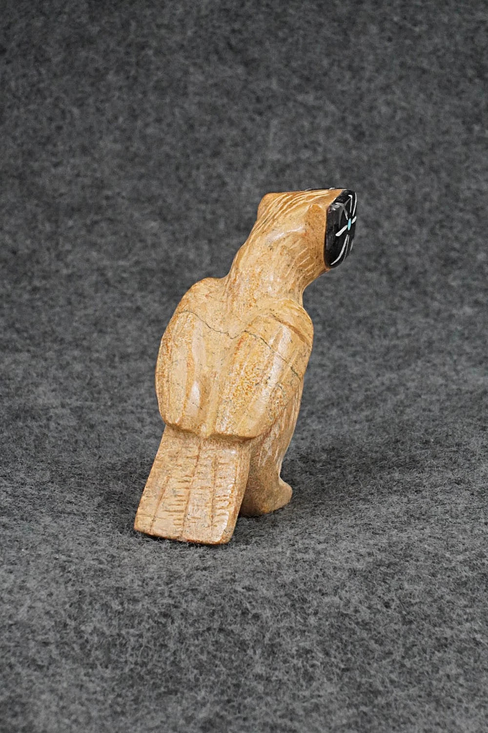 Owl Zuni Fetish Carving - Freddie Leekya