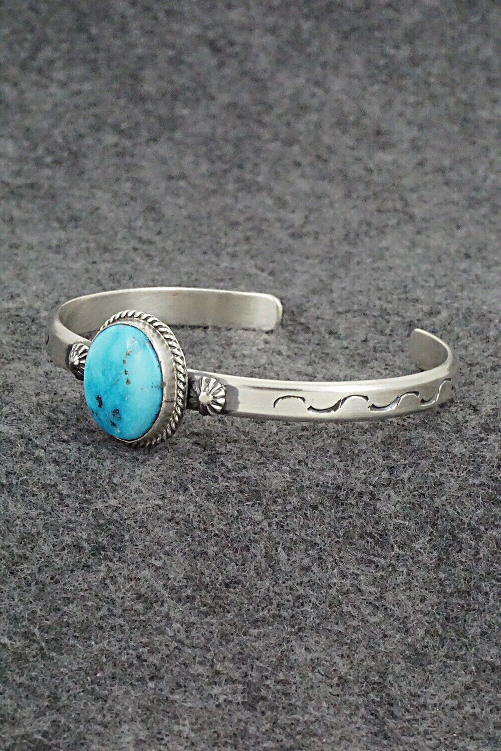 Turquoise & Sterling Silver Bracelet - Samuel Yellowhair