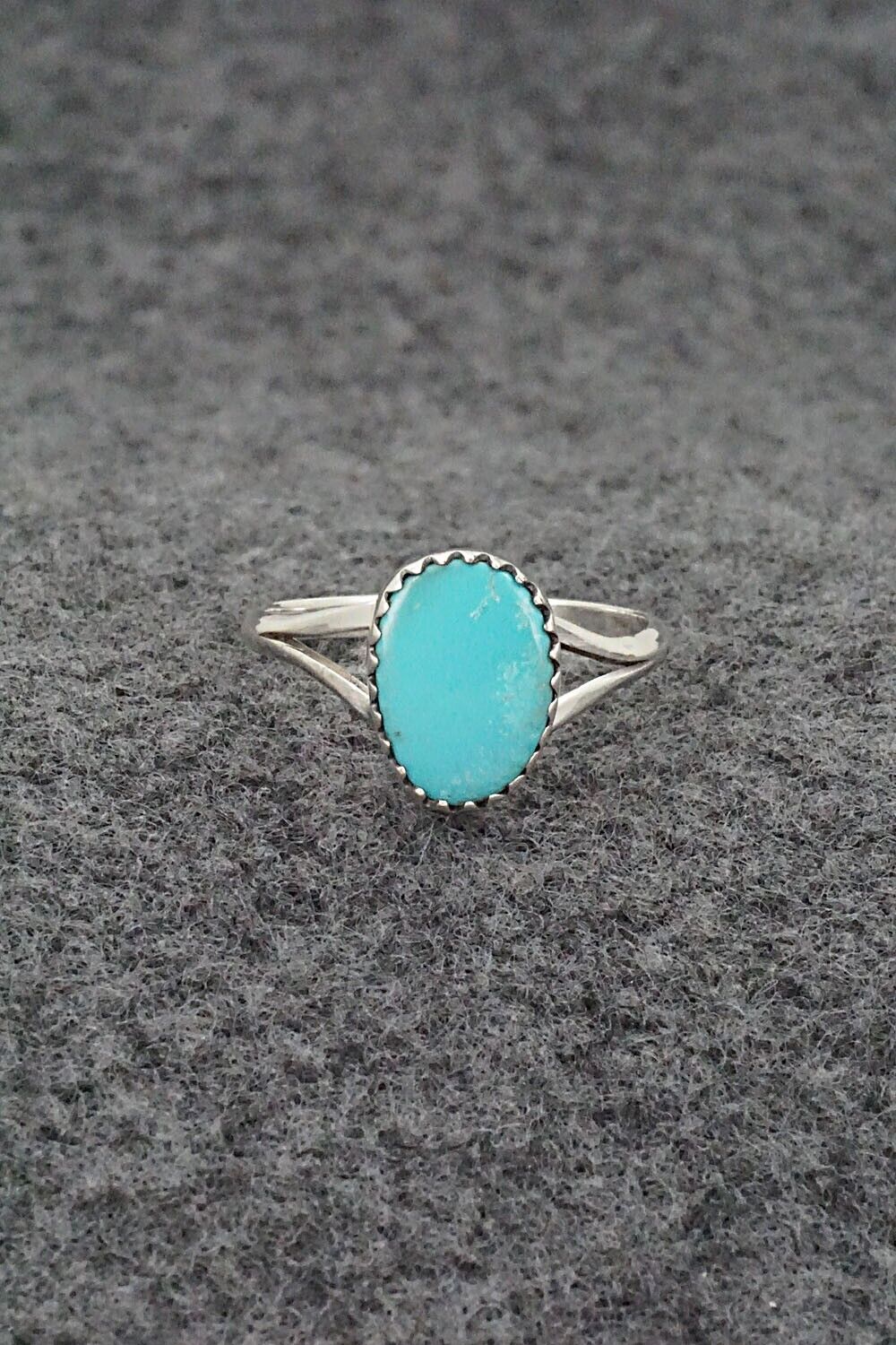 Turquoise & Sterling Silver Ring - Theresa Smith - Size 7