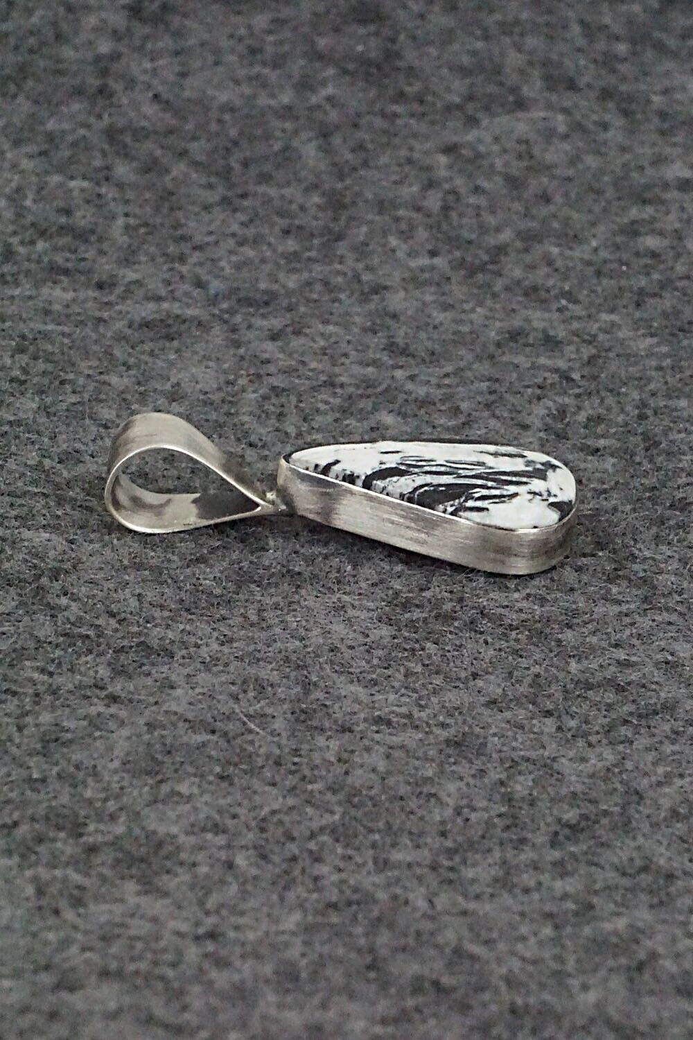 White Buffalo & Sterling Silver Pendant - Fred Guerro