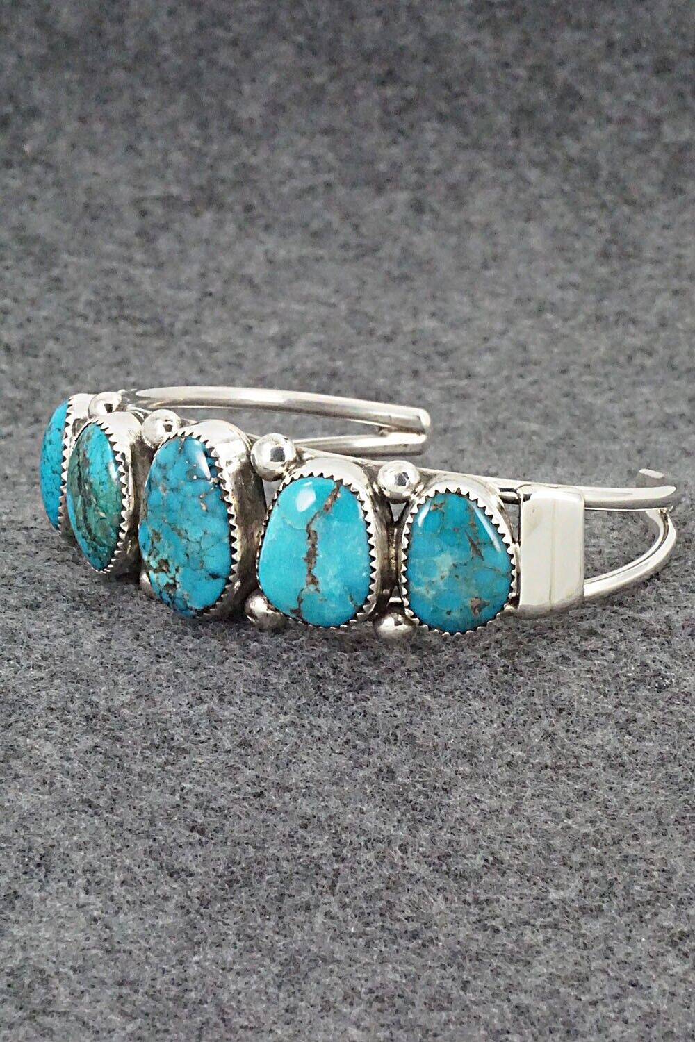 Turquoise & Sterling Silver Bracelet - Priscilla Reeder