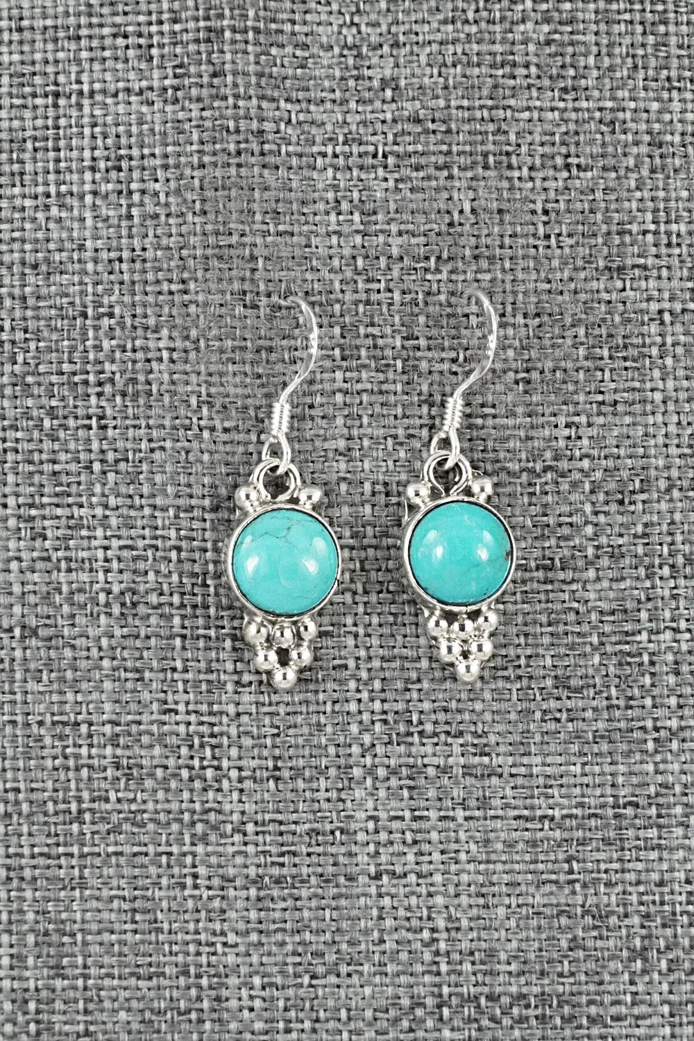 Turquoise & Sterling Silver Earrings - Isabell Yazzie