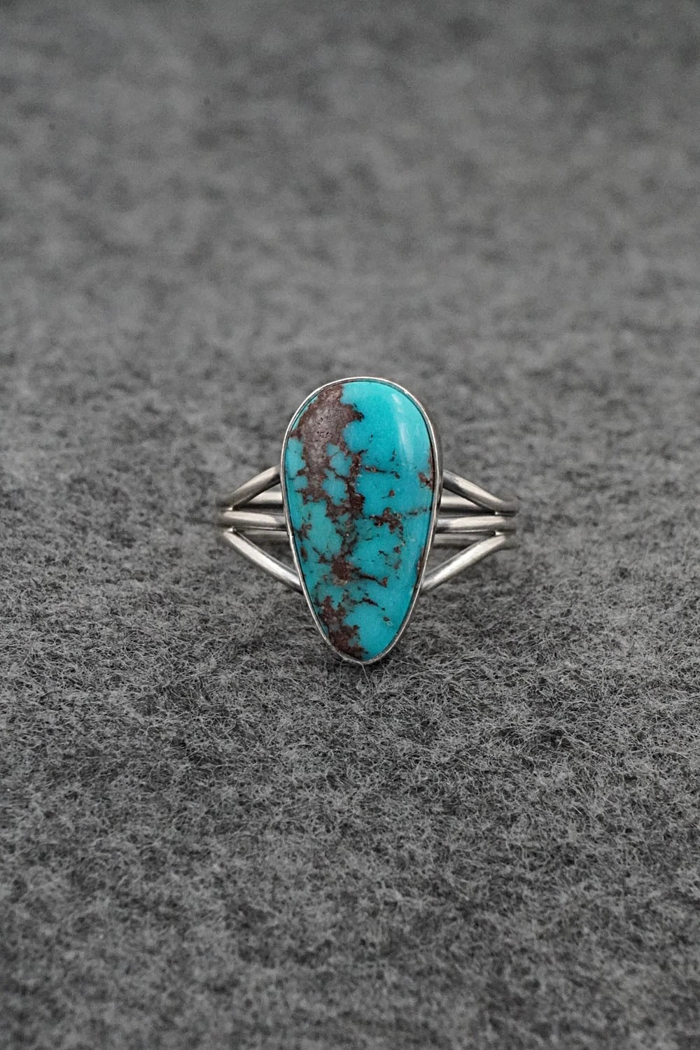 Turquoise & Sterling Silver Ring - Rena Begay - Size 9