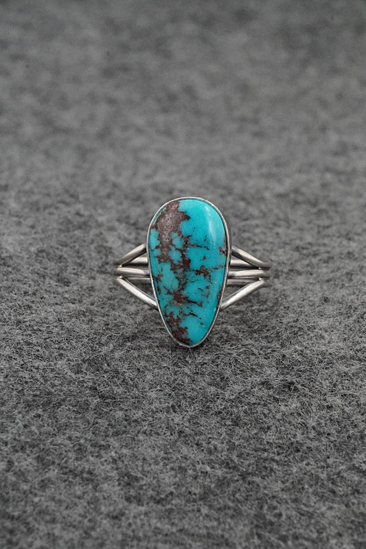 Turquoise & Sterling Silver Ring - Rena Begay - Size 9