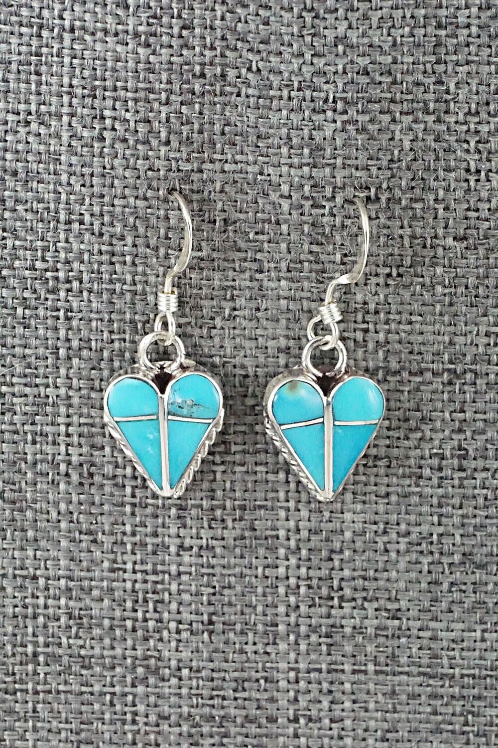 Turquoise and Sterling Silver Earrings - Velda Nastacio