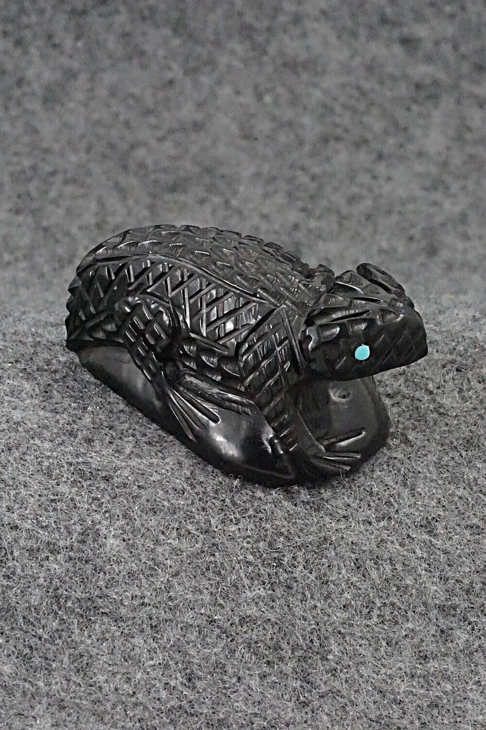 Horned Toad Zuni Fetish Carving - Jensen Charlie