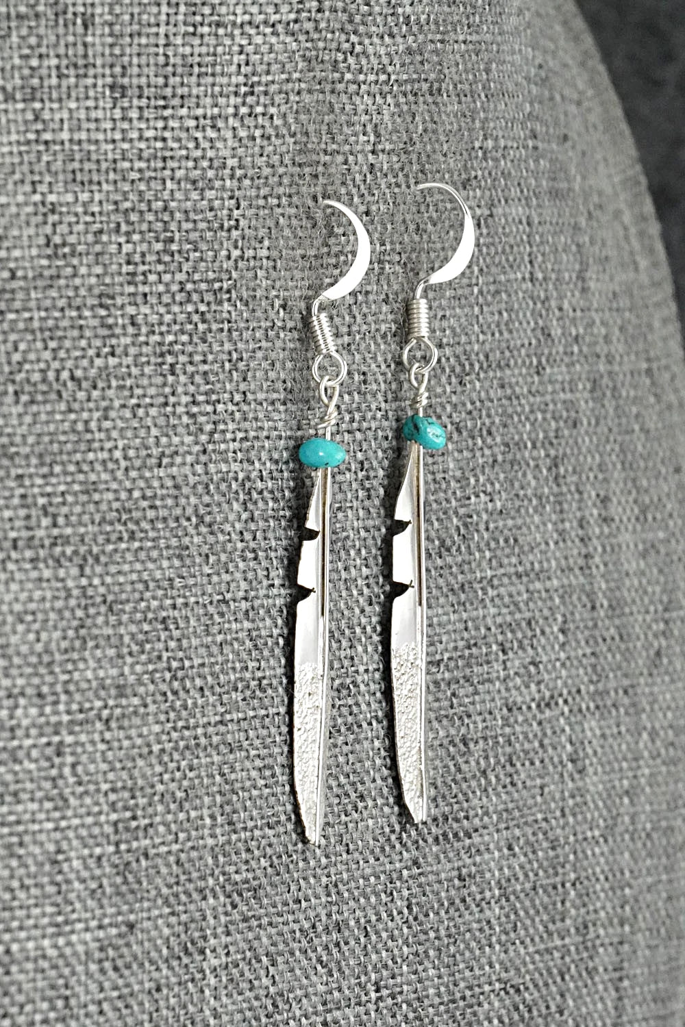 Turquoise & Sterling Silver Earrings - Marvin Arviso