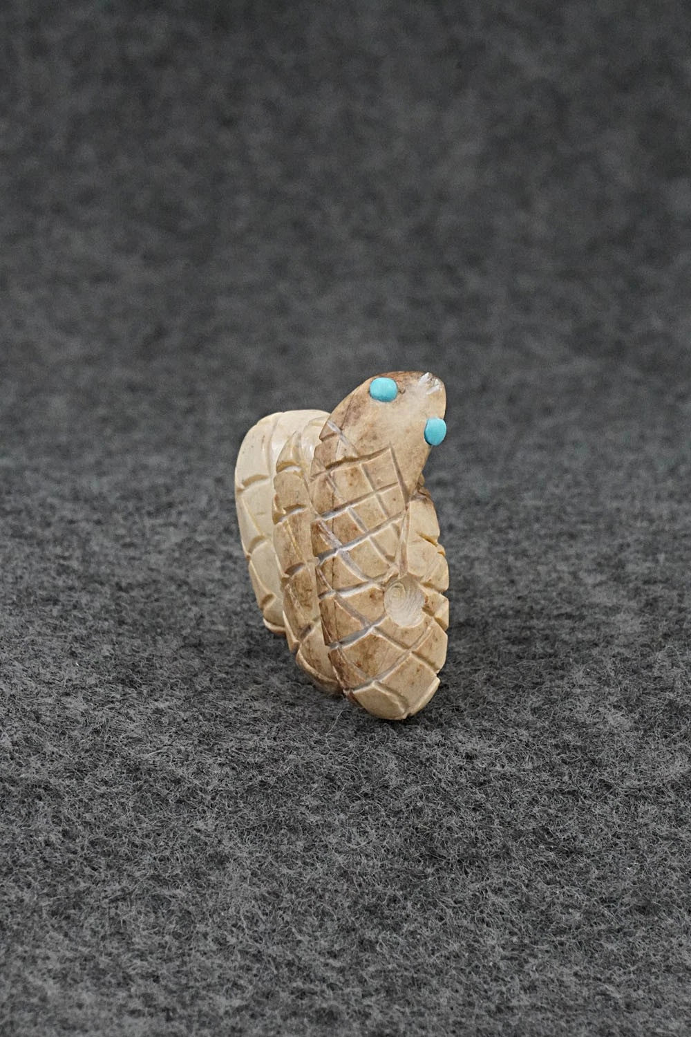 Rattlesnake Zuni Fetish Carving - Cody Chavez