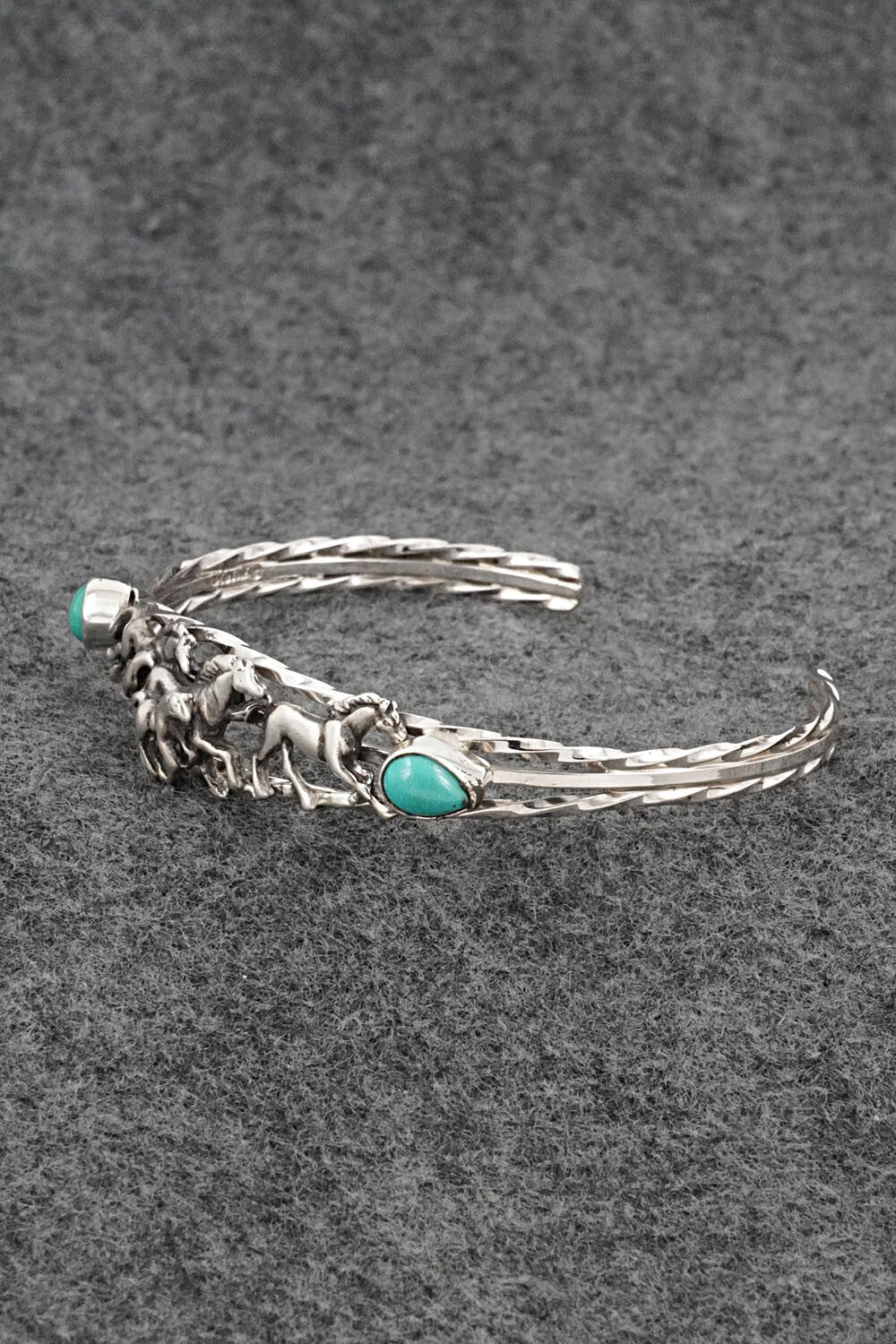 Turquoise & Sterling Silver Bracelet - Bobby Platero