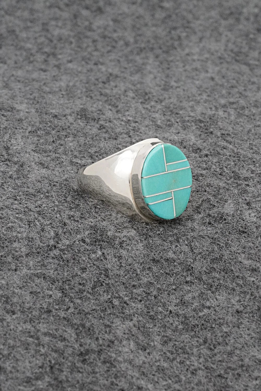 Turquoise & Sterling Silver Ring - Wilbert Gray - Size 9