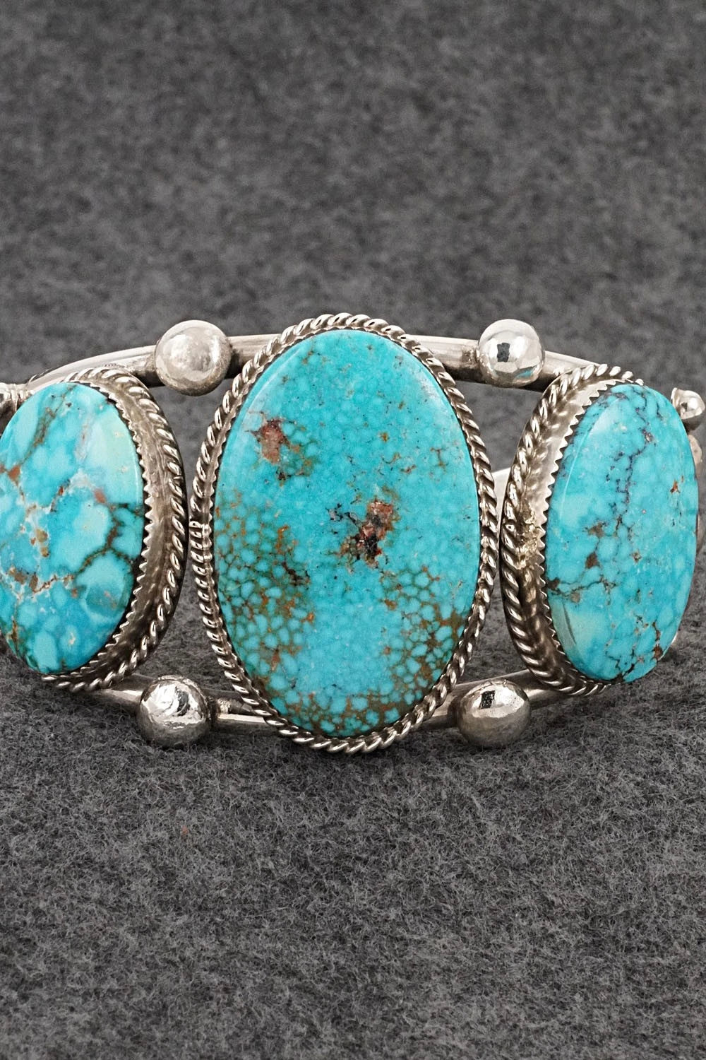 Turquoise & Sterling Silver Bracelet - Ray Nez