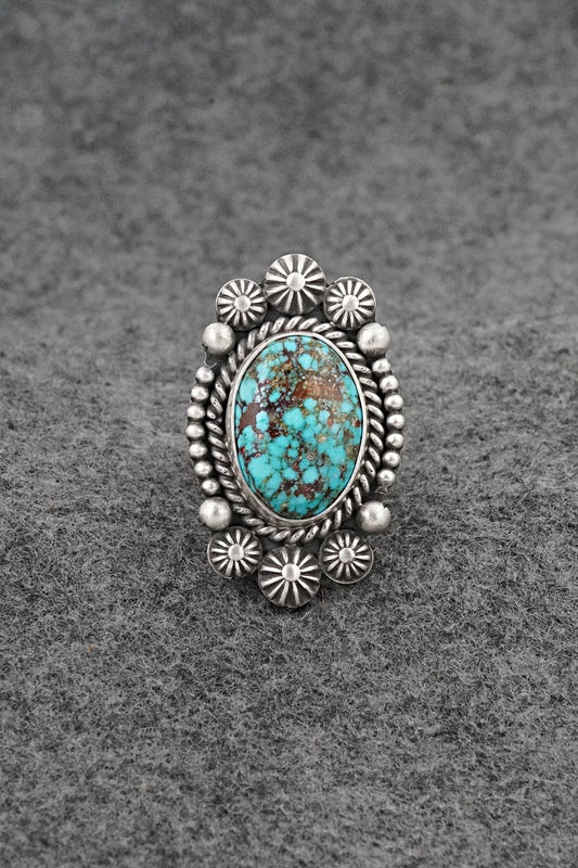 Turquoise & Sterling Silver Ring - Michael Calladitto - Size 9