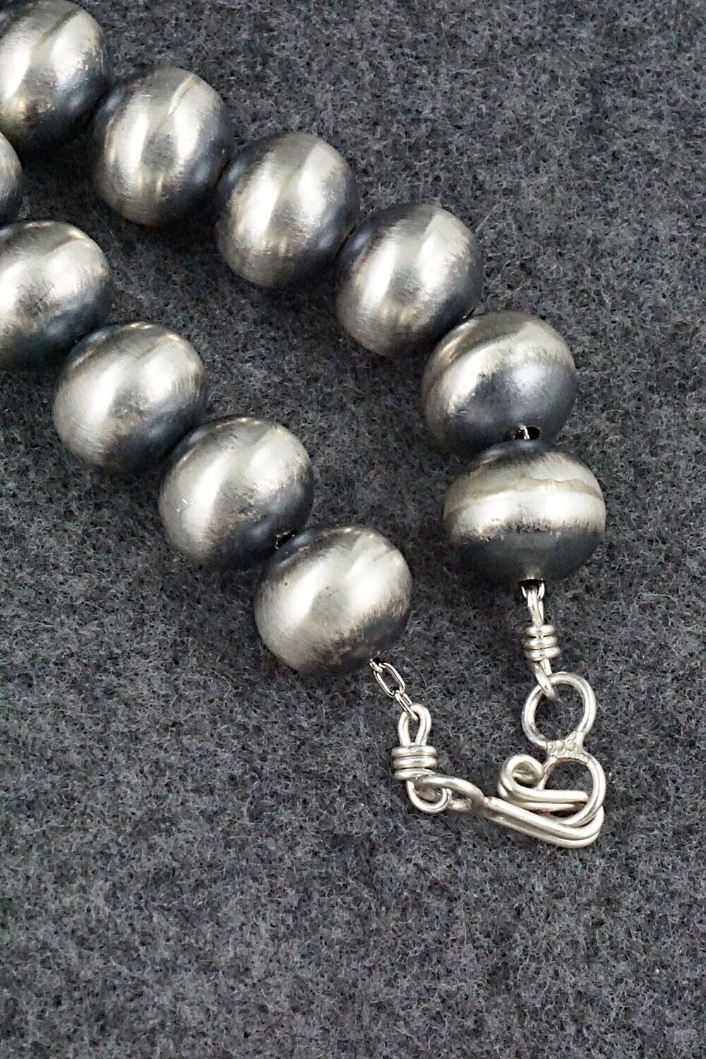 Sterling Silver Navajo Pearl Necklace - Bryannen Halwood