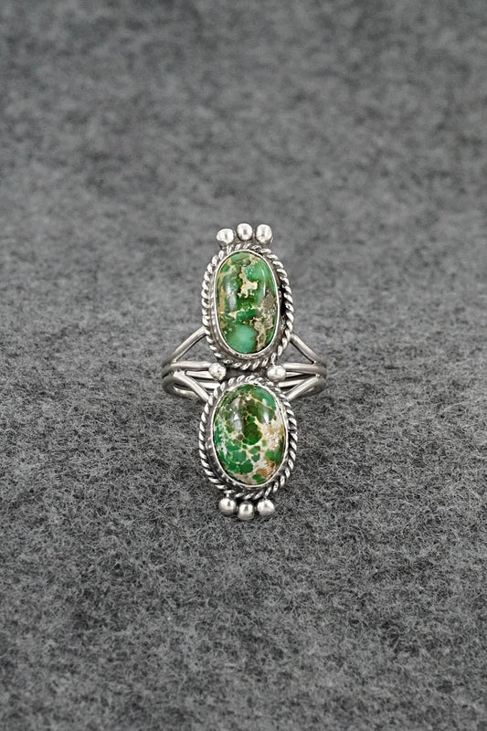 Turquoise & Sterling Silver Ring - Rena Begay - Size 7
