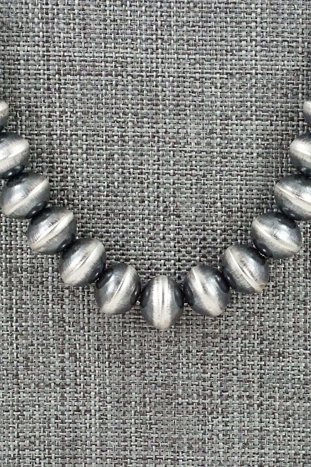 Sterling Silver Navajo Pearl Necklace 22" - Preston Haley
