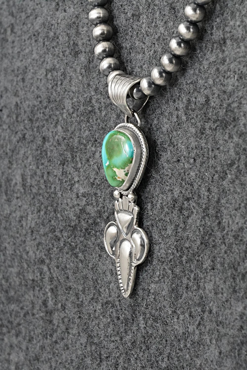 Turquoise & Sterling Silver Necklace - Gary Shorty
