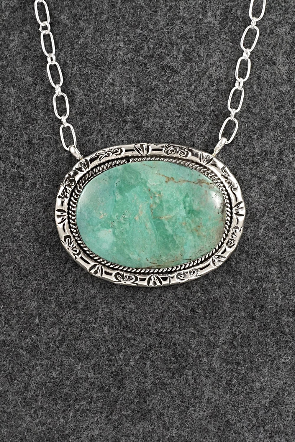 Turquoise & Sterling Silver Necklace - Dorothy Lee