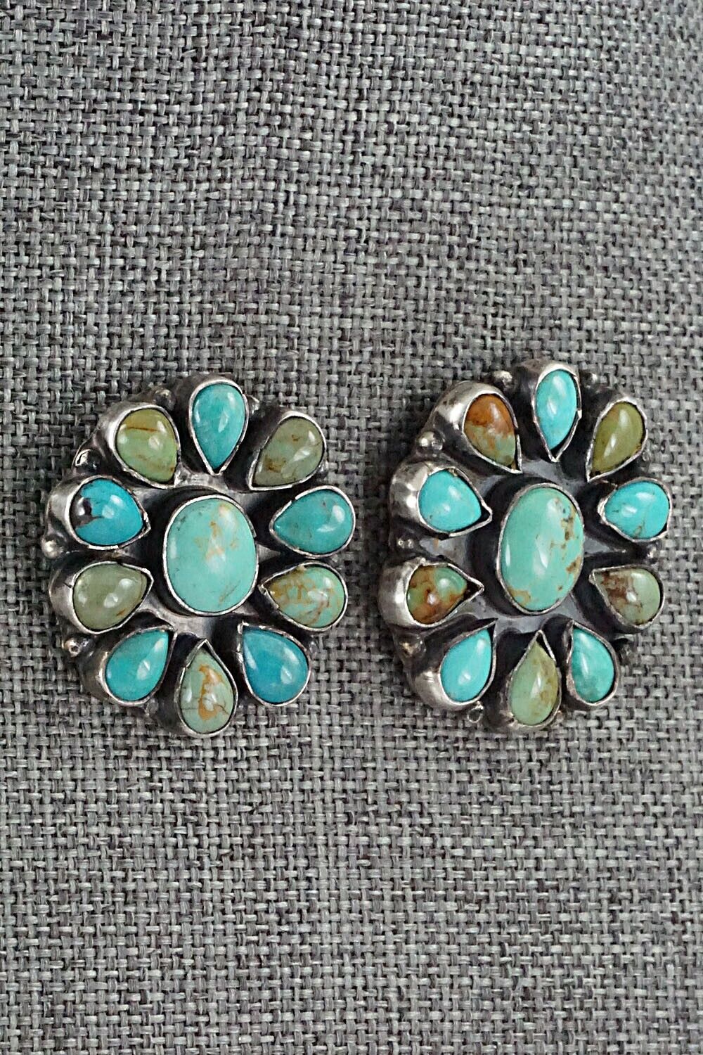 Turquoise & Sterling Silver Earrings - Kee Cook