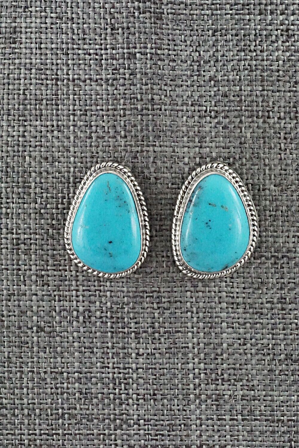 Turquoise & Sterling Silver Earrings - Sharon McCarthy