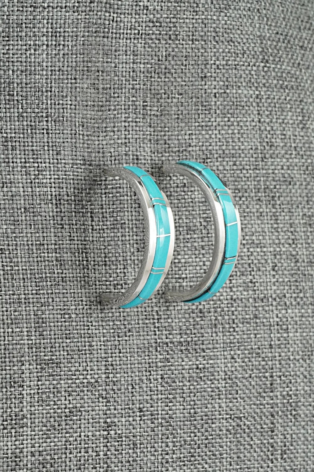 Turquoise & Sterling Silver Earrings - Wilbert Muskett Jr.