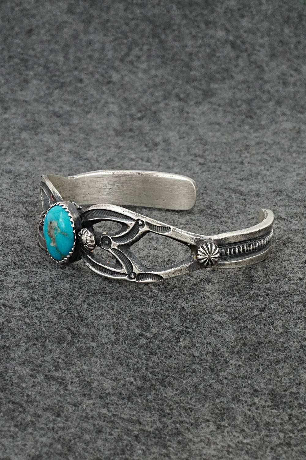 Turquoise & Sterling Silver Bracelet - Eva & Linberg Billah