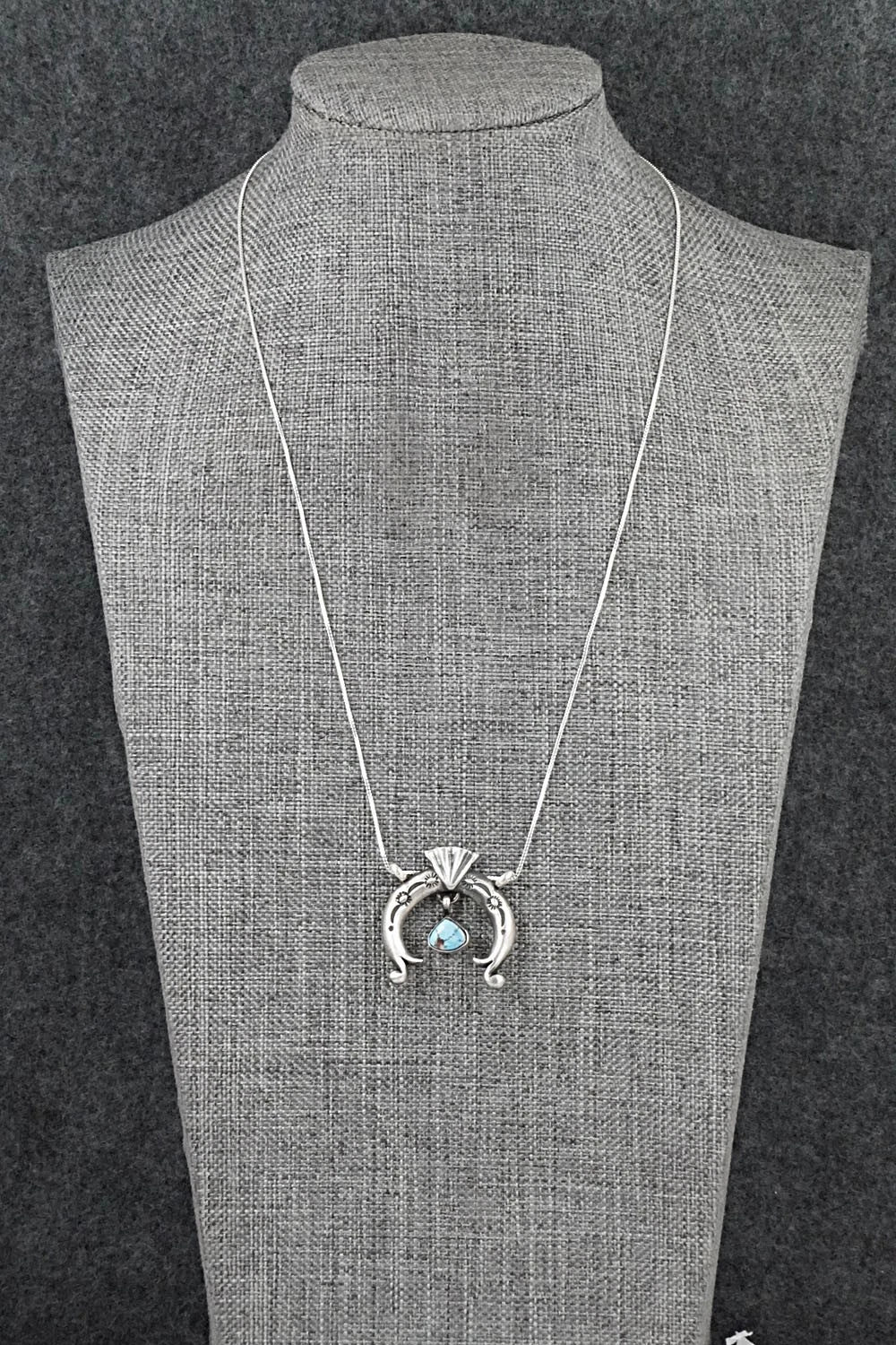 Turquoise & Sterling Silver Necklace - Gary Shorty