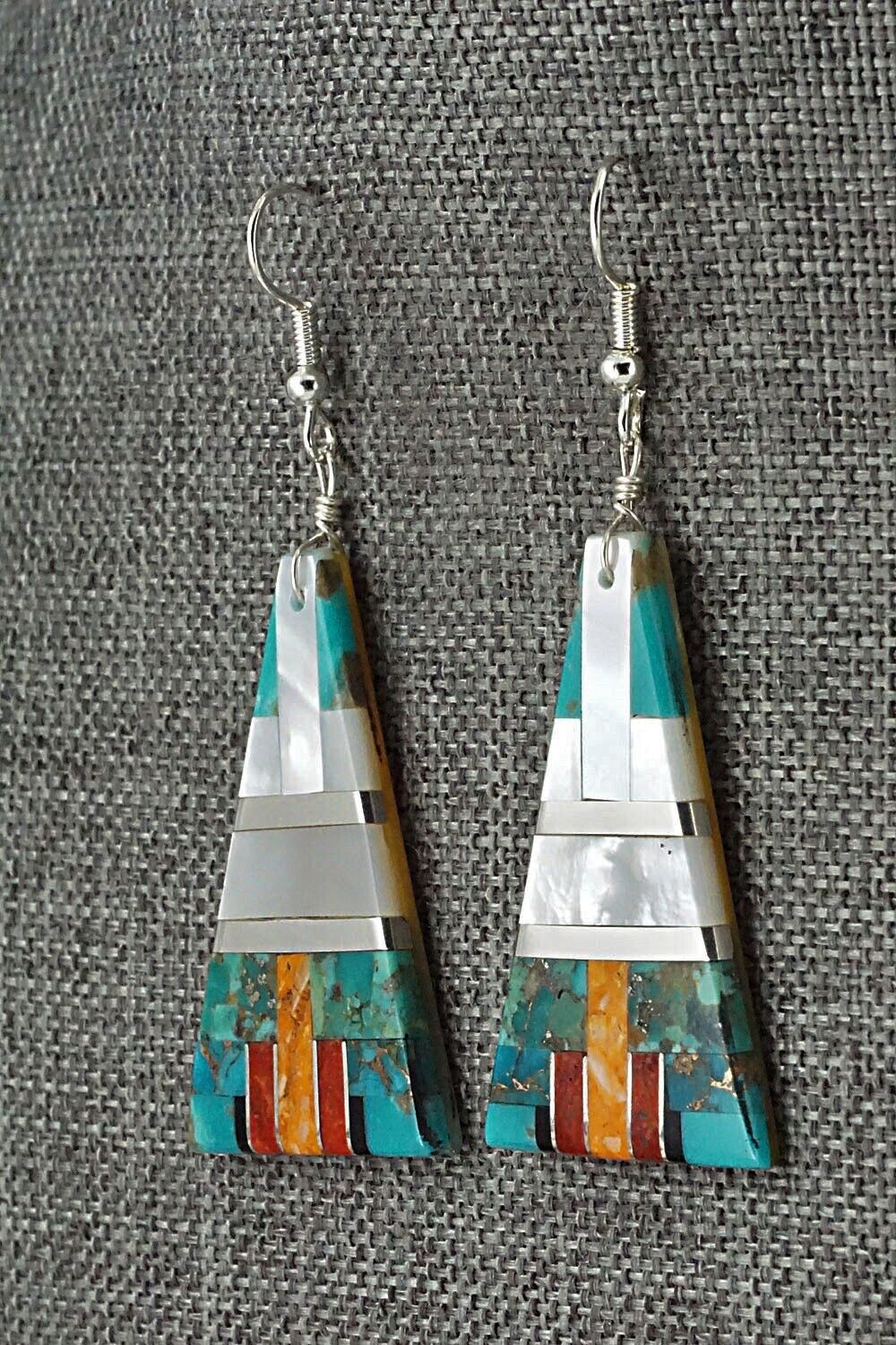 Multi-Stone & Sterling Silver Earrings - Daniel Coriz
