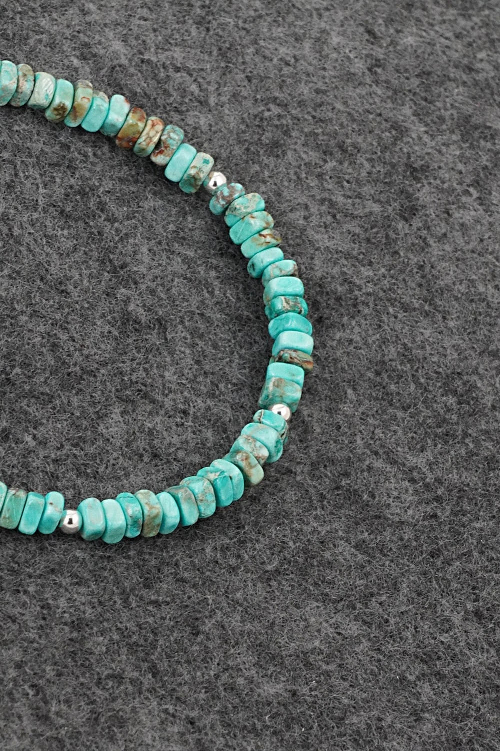 Turquoise & Sterling Silver Bracelet - Doreen Jake