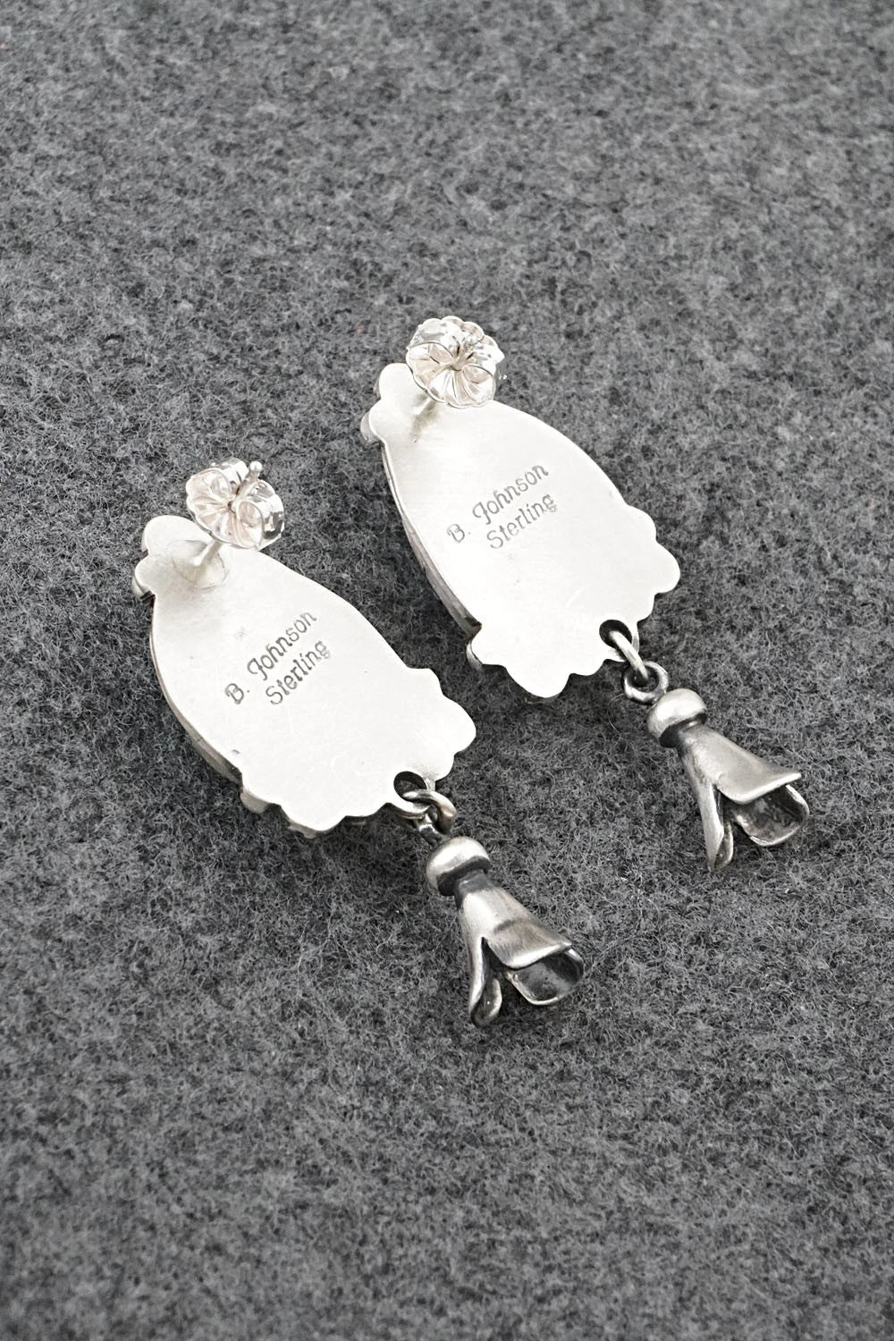 Turquoise & Sterling Silver Earrings - Bobby Johnson