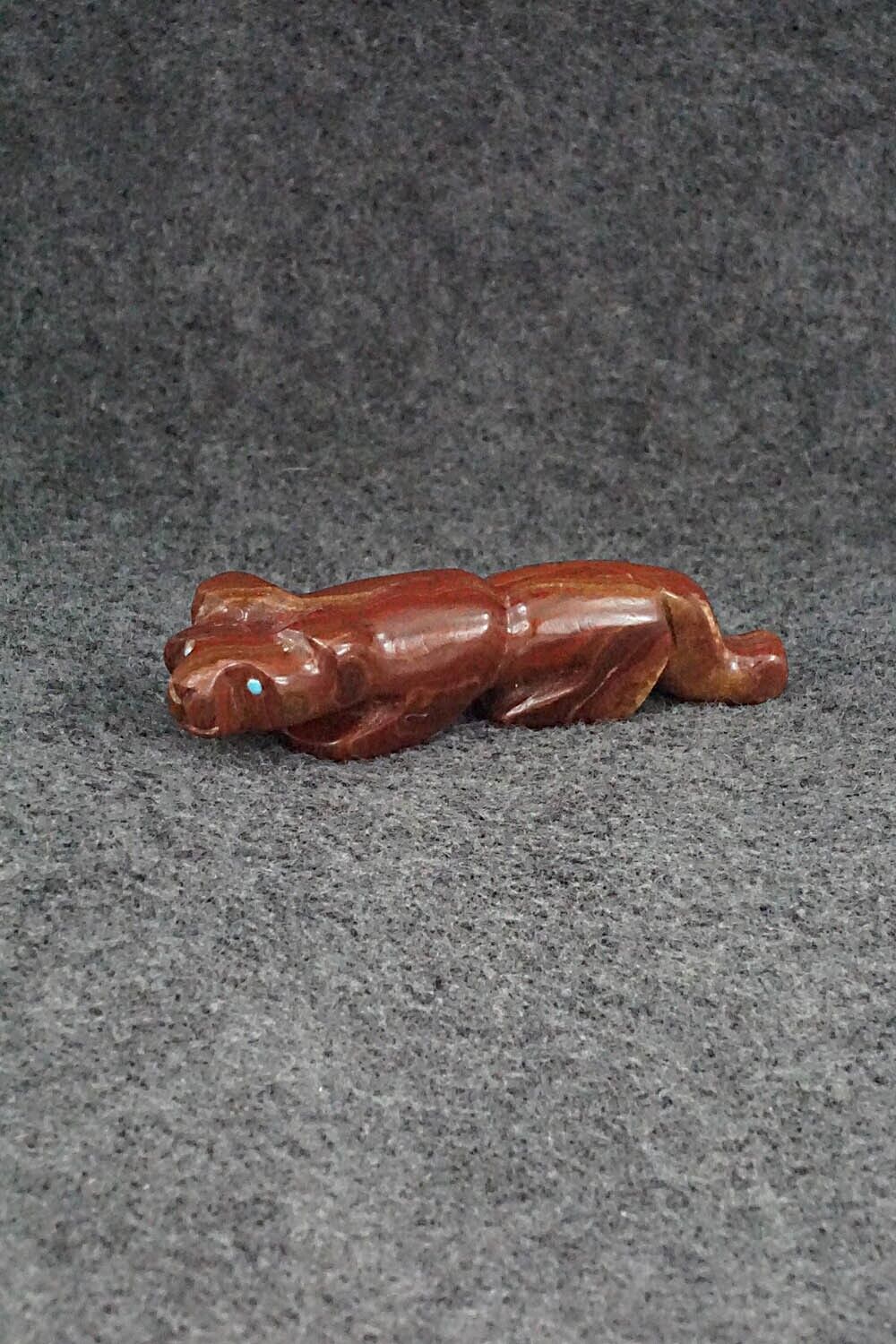 Mountain Lion Zuni Fetish Carving - Reynold Lunasee