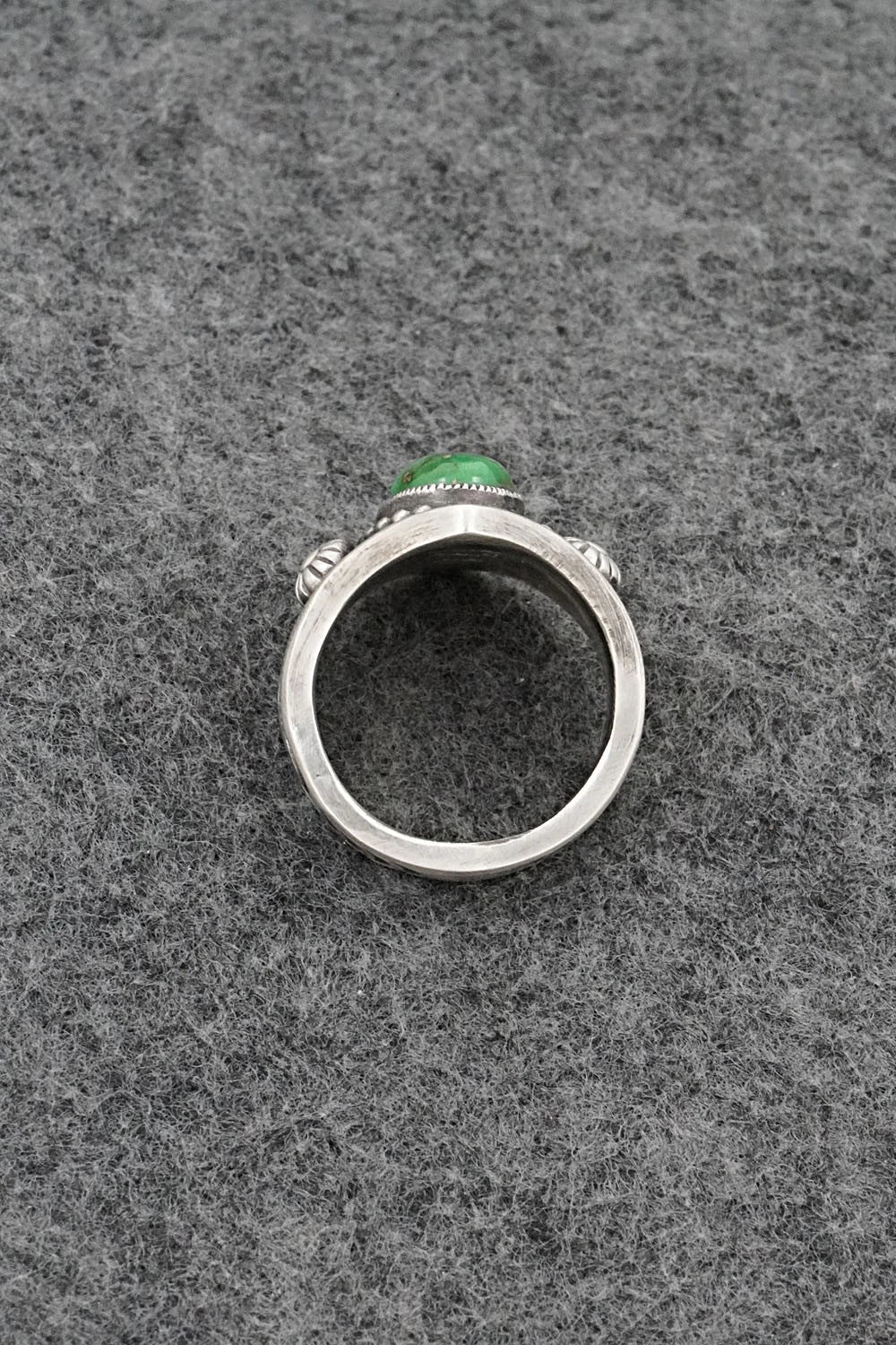 Turquoise & Sterling Silver Ring - Calvin Martinez - Size 8