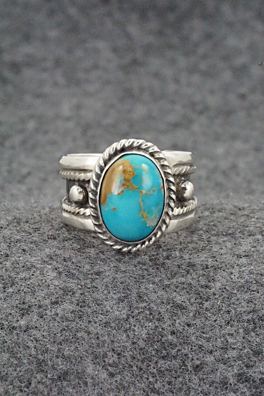 Turquoise & Sterling Silver Ring - Thomas Yazzie - Size 9
