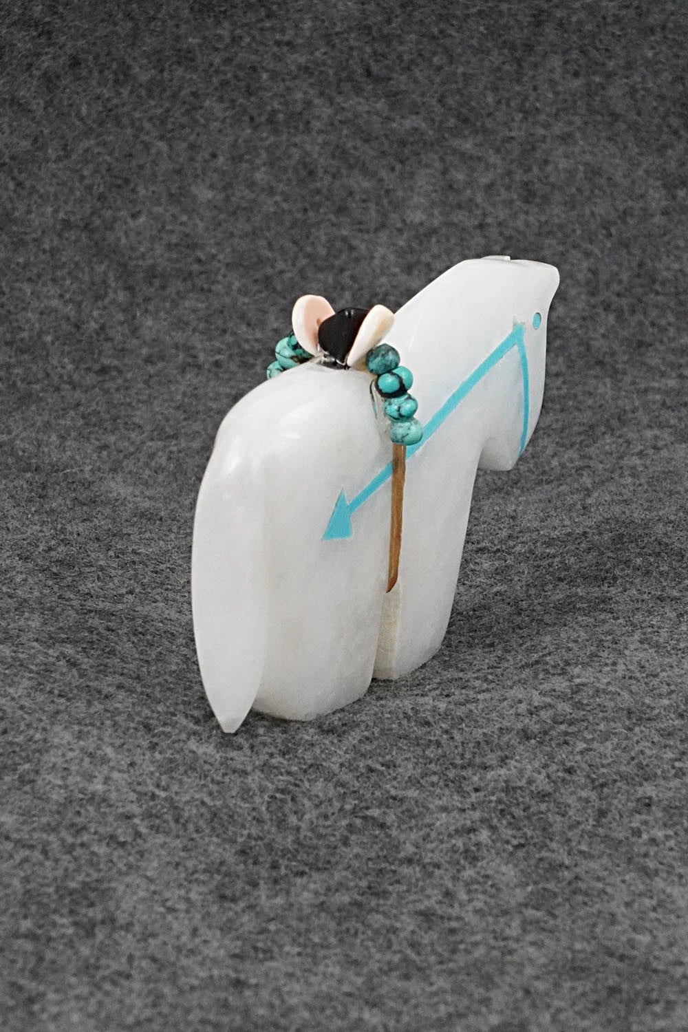 Horse Zuni Fetish Carving - Bernard Laiwekete
