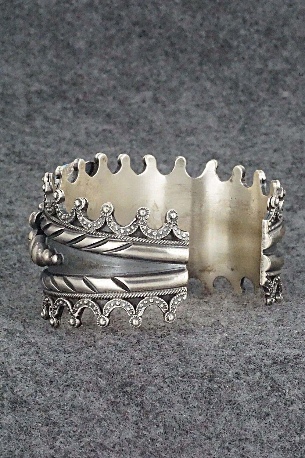 Turquoise and Sterling Silver Bracelet - Wallace Yazzie Jr.