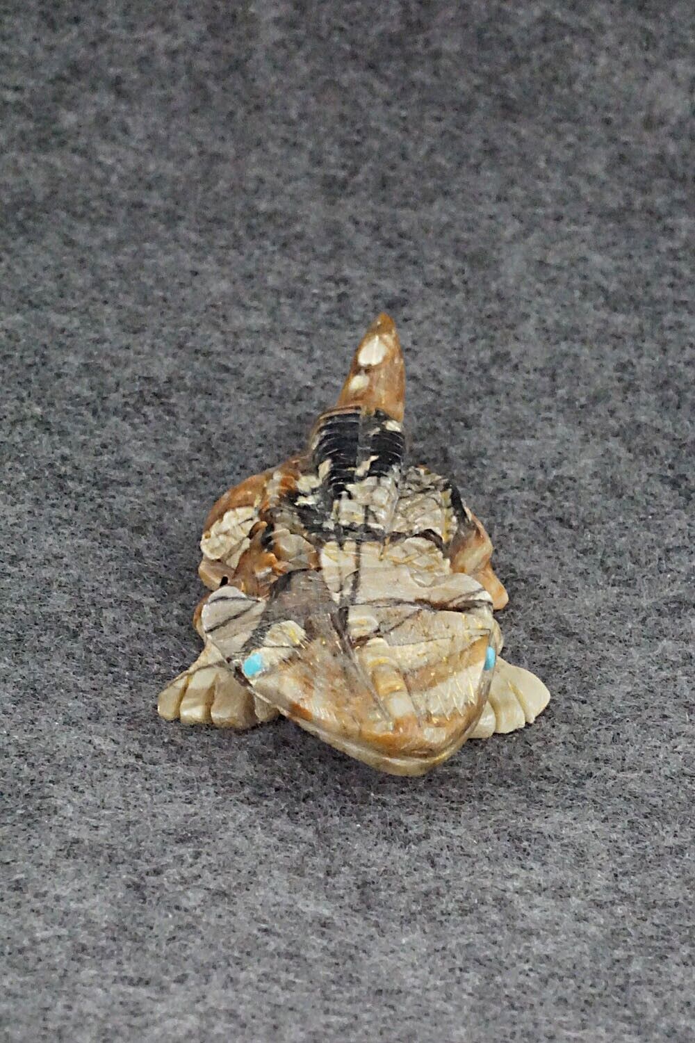 Horned Toad Zuni Fetish Carving - Dana Malani