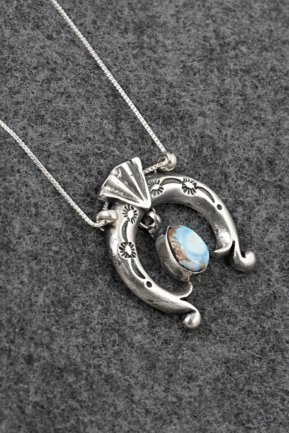Turquoise & Sterling Silver Necklace - Gary Shorty