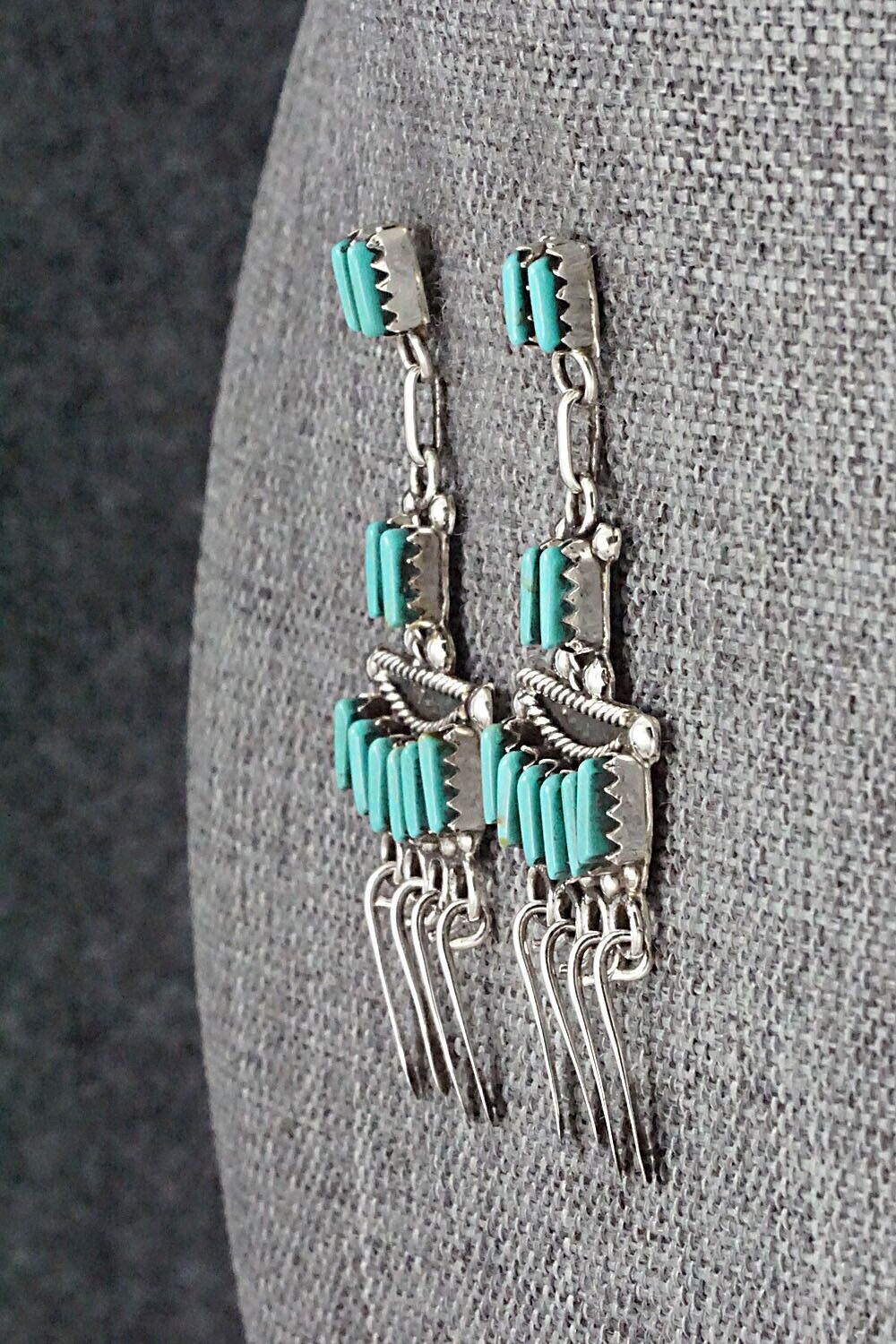 Turquoise & Sterling Silver Earrings - Michelle Peina