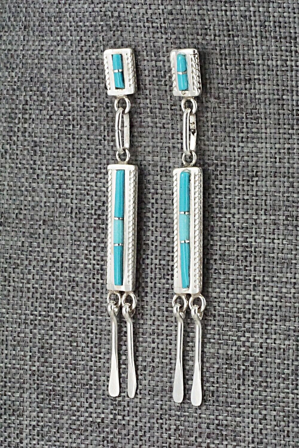 Turquoise & Sterling Silver Earrings - Jaylene Bellson