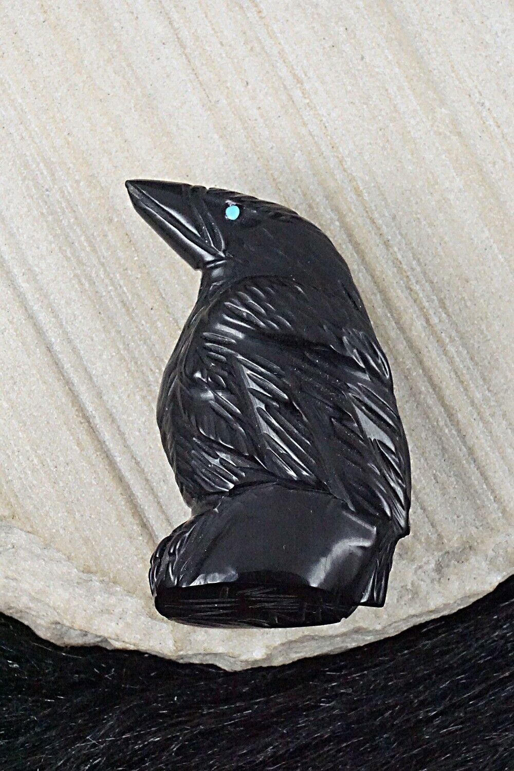 Crow Zuni Fetish Carving - Michael Laweka