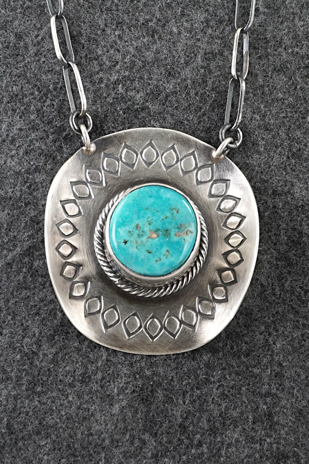 Turquoise & Sterling Silver Necklace - Randy Boyd