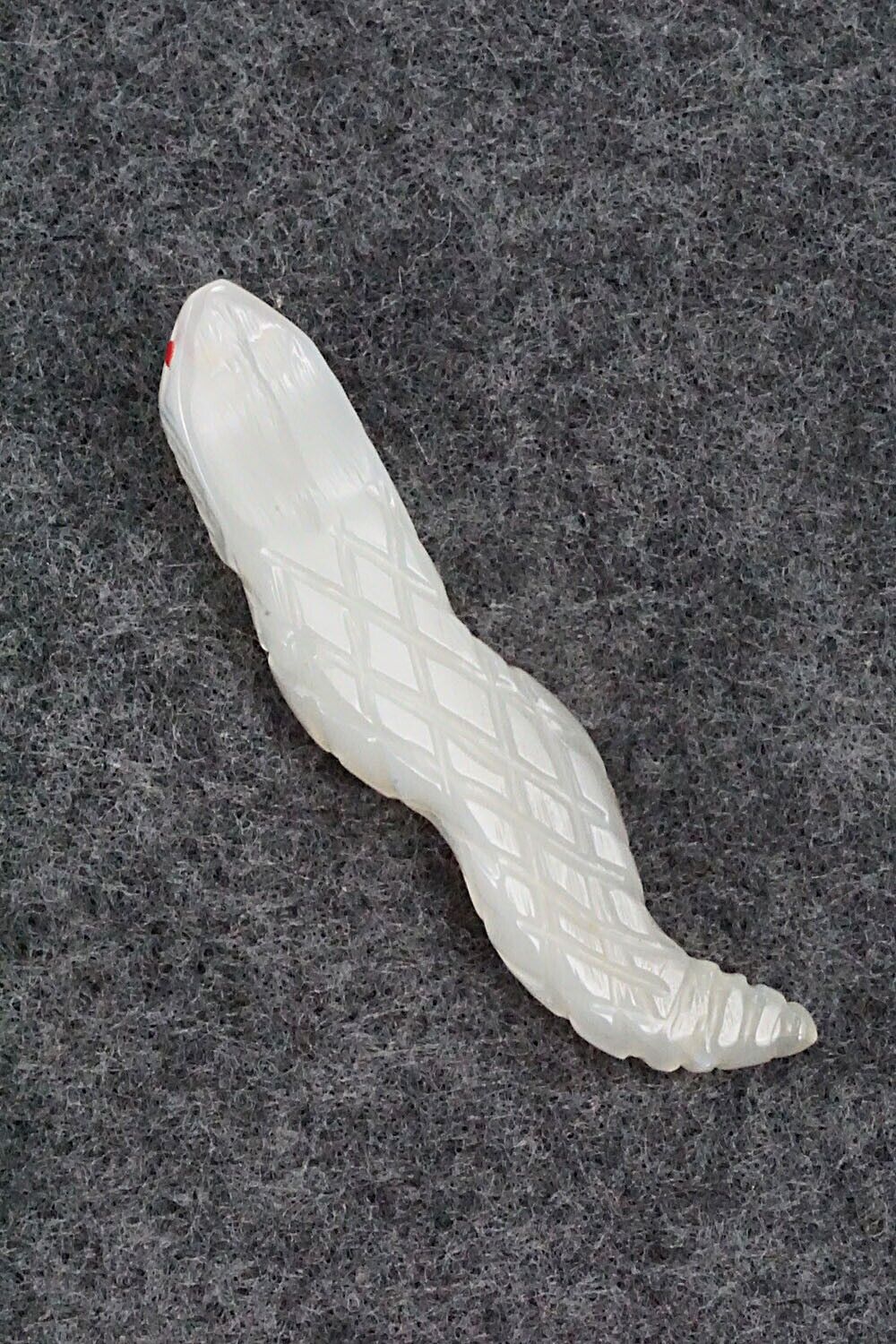 Snake Zuni Fetish Carving - Danny Lonjose