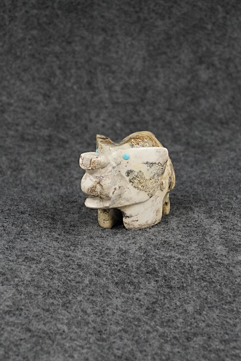 Elephant Zuni Fetish Carving - Gilbert Lonjose