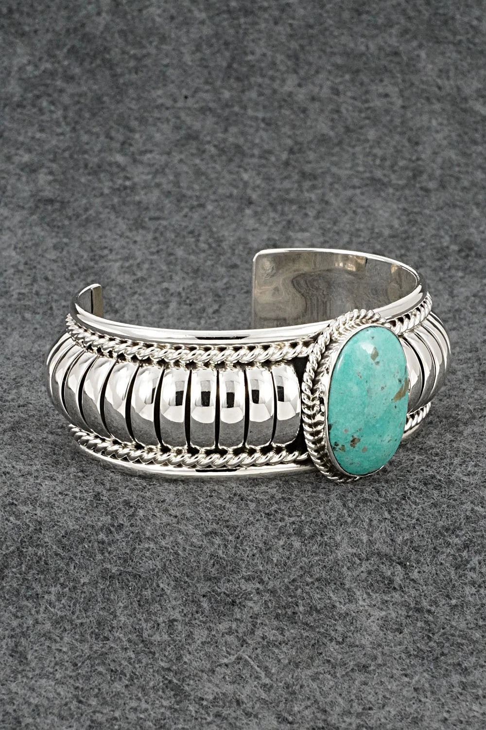 Turquoise & Sterling Silver Bracelet - Thomas Charley