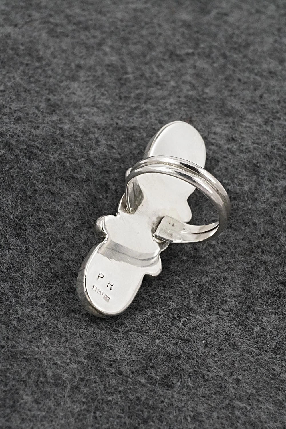 Turquoise & Sterling Silver Ring - Priscilla Reeder - Size 8