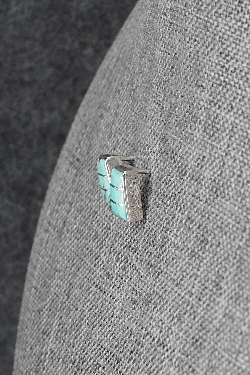 Turquoise and Sterling Silver Earrings - Michelle Haloo