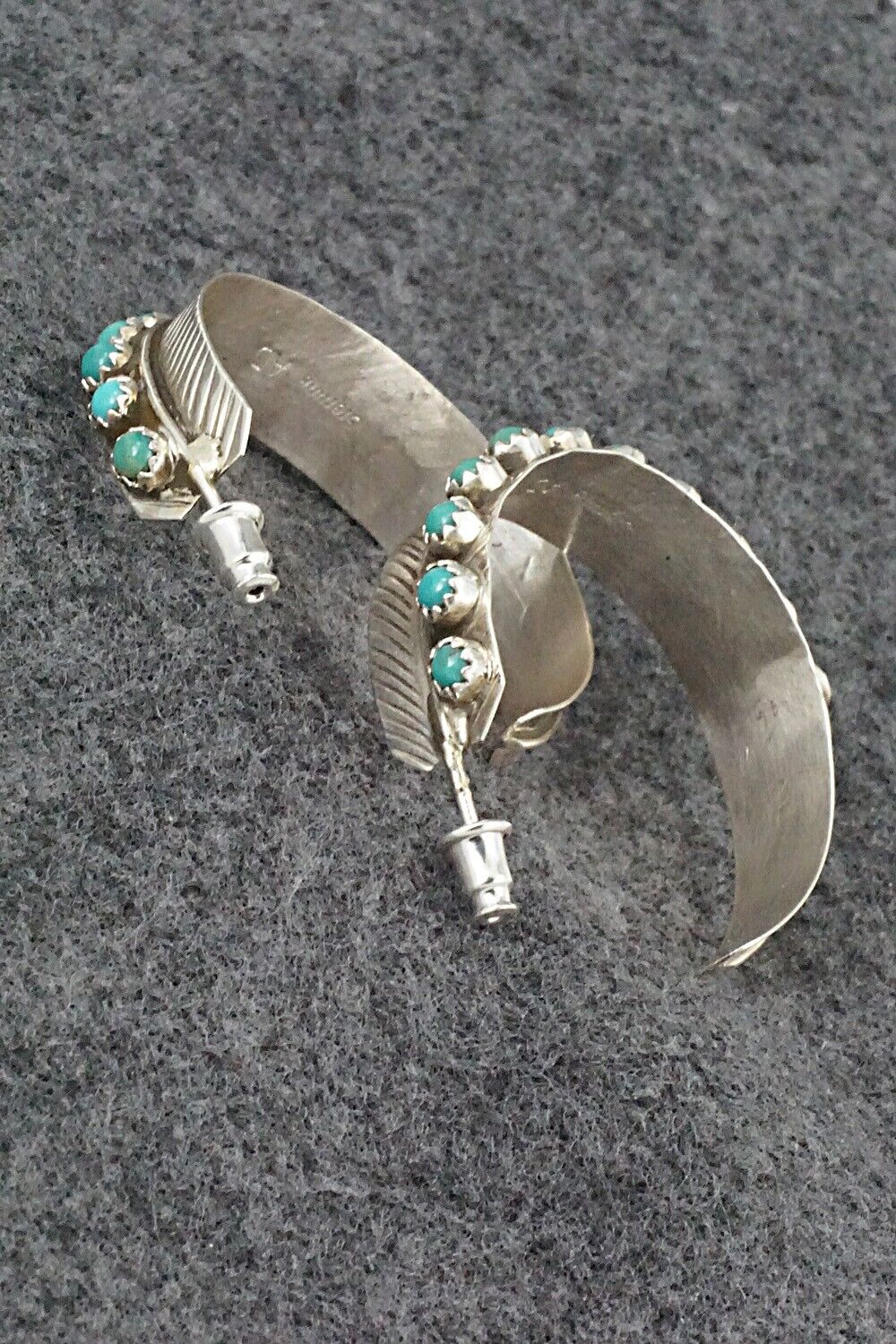 Turquoise and Sterling Silver Earrings - Aaron Davis