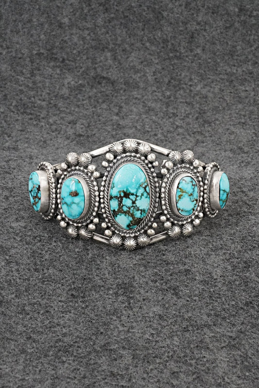 Turquoise and Sterling Silver Bracelet - Tom Lewis